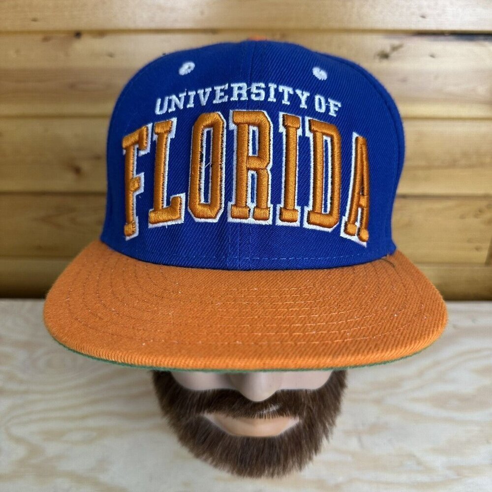University Of Florida Gators Blue Orange SnapBack Zephyr Z Hat Cap Logo VTG